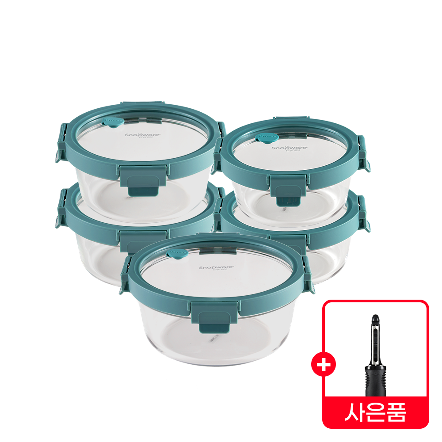 [무료배송] 스냅웨어 네이쳐스냅 유리밀폐용기 원형 세트